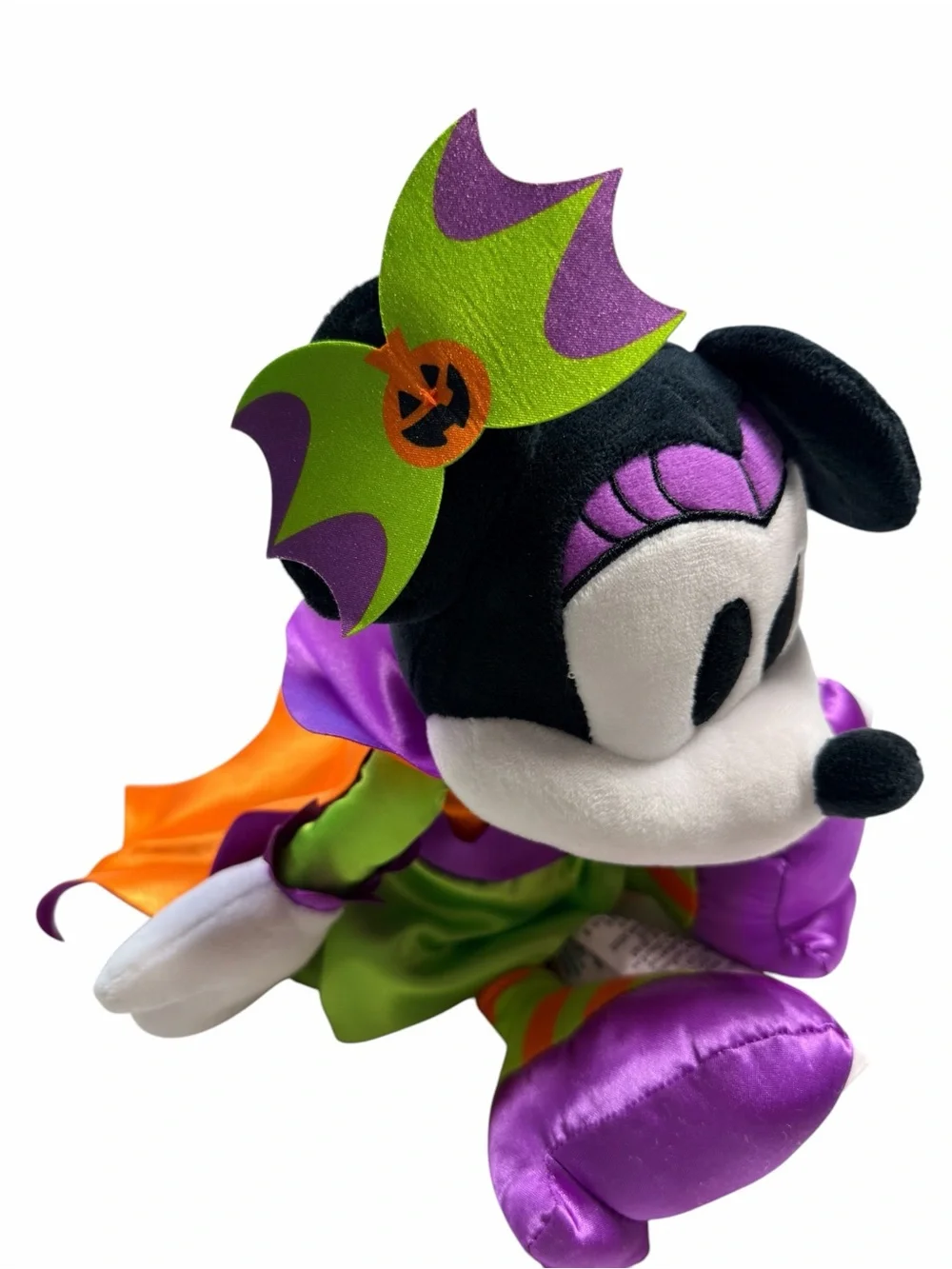 Disney Minnie Mouse Halloween Plush in Purple, Green & Orange